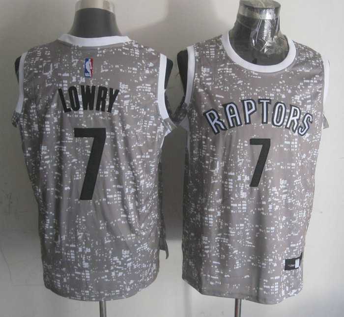 Toronto Raptors #7 Kyle Lowry Gray City Luminous Stitched Jersey,We sell and wholesale Toronto Raptors #7 Kyle Lowry Gray City Luminous Stitched Jersey on line form chian!